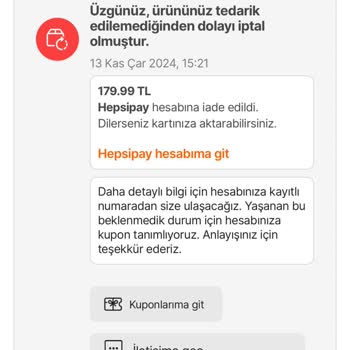 Hepsiburada'dan Beklenmeyen İade Ve Yetersiz Telafi