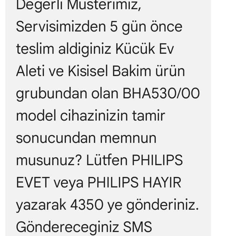 Philips Saç Düzleştirici Tamir Sürecinde Karmaşa