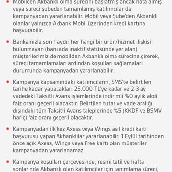Akbank'ın Belirsiz Kampanya Koşulları Müşteriyi Mağdur Ediyor