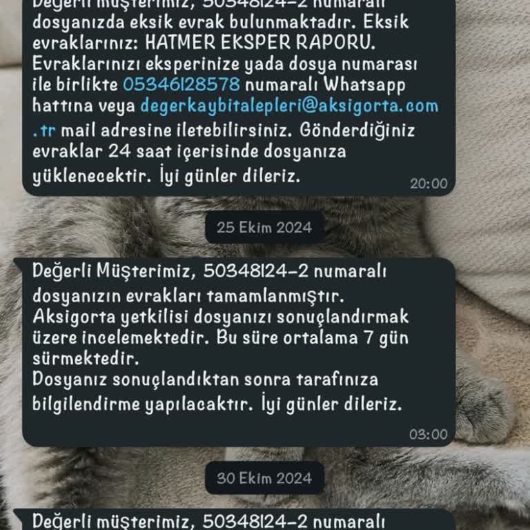 Aksigorta'nın İlgisizliği Ve Çözümsüzlük Süreci