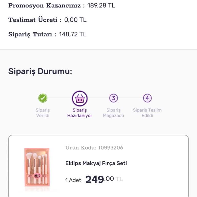 Yavaş Sipariş Hazırlama Süreci