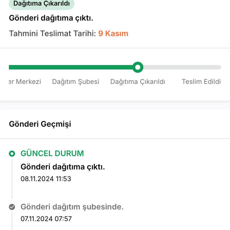 Sürat Kargo Zeybek Şubesi'nin Dağıtım Sorumsuzluğu