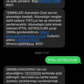 Habersiz Astroloji Aboneliği Ve Ekstra Fatura Ücreti