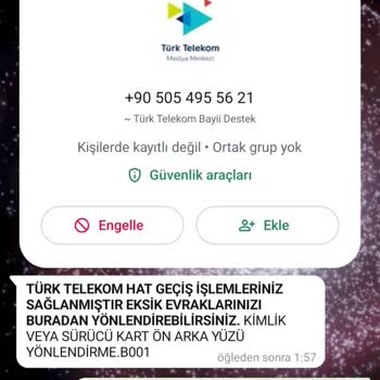Yanıltıcı Telefon Aramasıyla Kimlik Bilgilerimi Aldılar