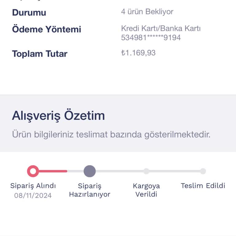 Penti'den Aldığım Ürünler Kargoya Verilmiyor