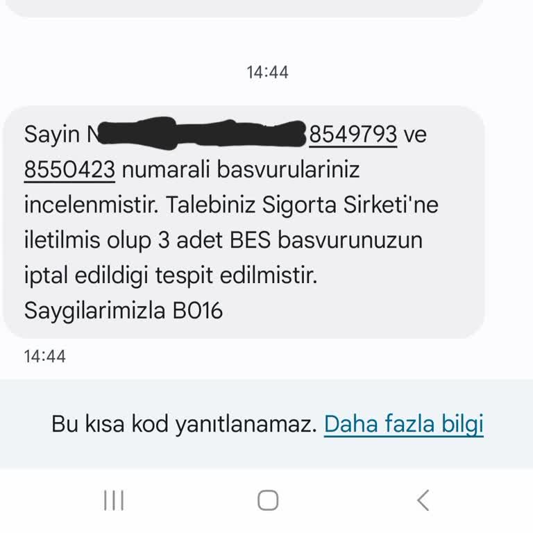 Bireysel Emeklilik Sisteminde İptal Sorunu