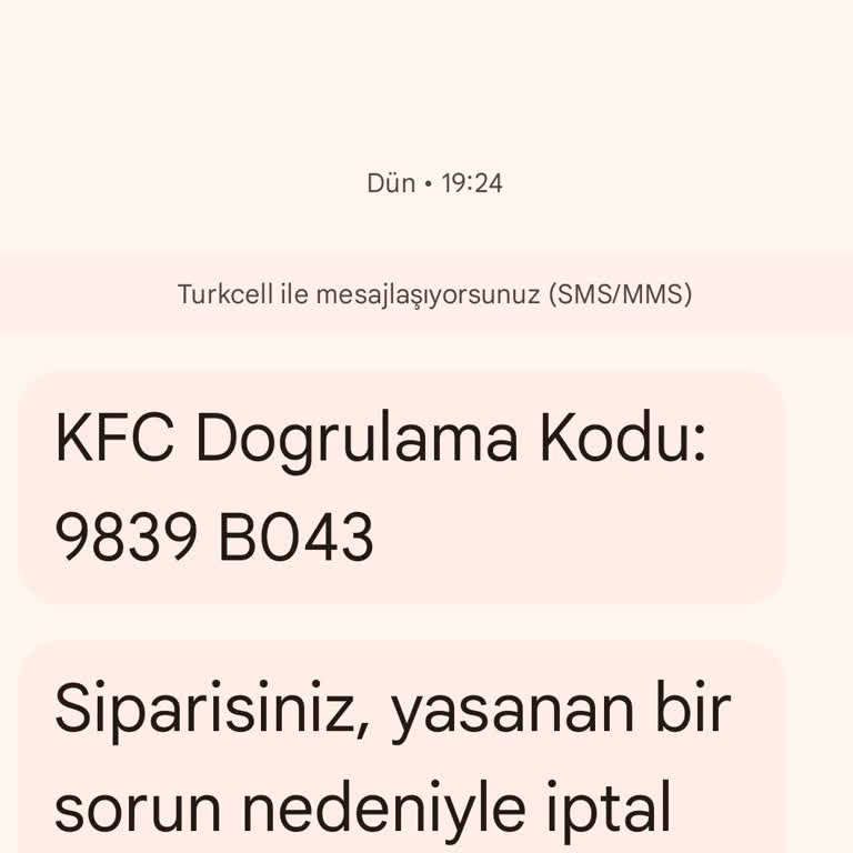 KFC'den Habersiz Sipariş İptali Ve Gecikme Sorunu