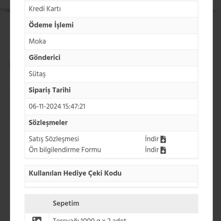 Sütaş Siparişinde Teslimat Sorunu Ve İletişim Eksikliği