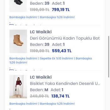 Eksik Ürün Ve Fatura Sorunu