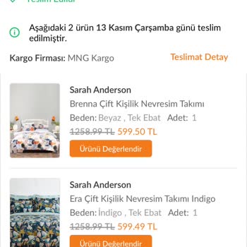 Karaca Home'dan Yanlış Nevresim Takımı Gönderimi