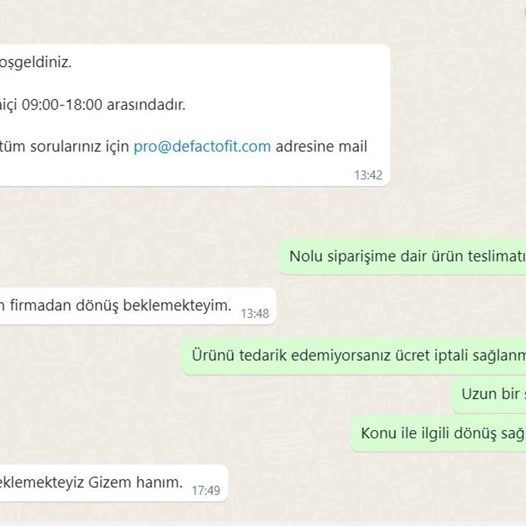 Eksik Ürün Teslimatı Ve Ücret İadesi Sorunu
