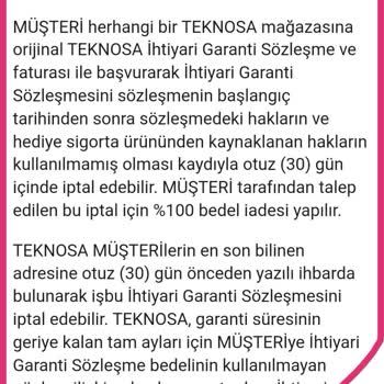 Teknosa'da Tekno Garanti İptal Sorunu