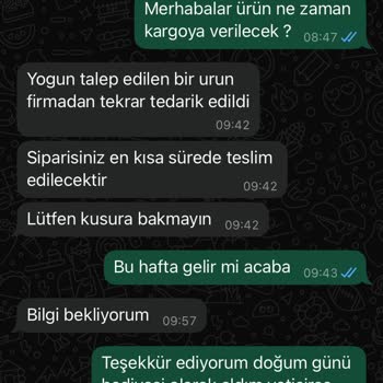 Sipariş Gecikmesi Ve İletişim Sorunları