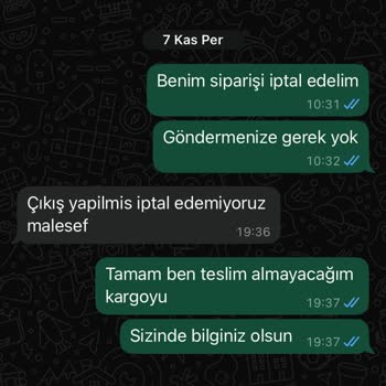 Sipariş Gecikmesi Ve İletişim Sorunları