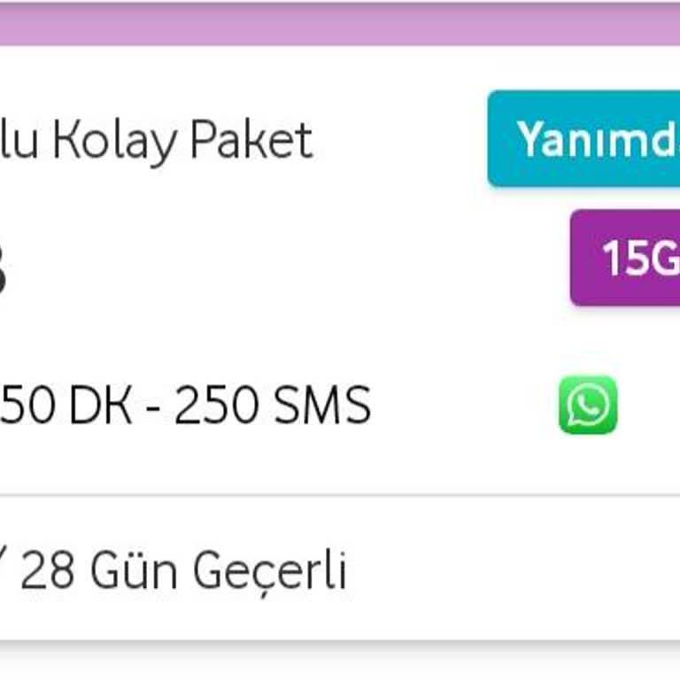 Hediye İnternet Paketi Yüklenmedi