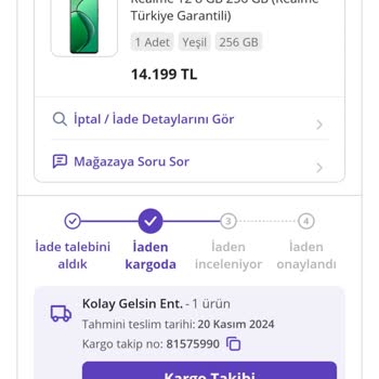 Eksik Para İadesi Ve İlgisiz Müşteri Hizmetleri