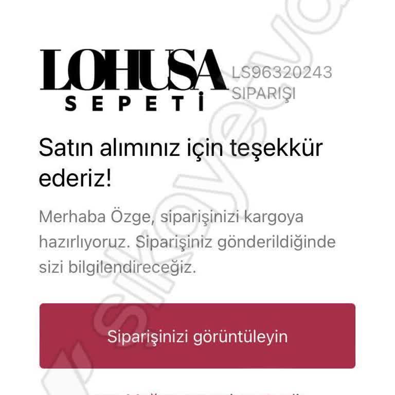 Lohusa Sepeti'nden Ürün Teslim Edilmedi