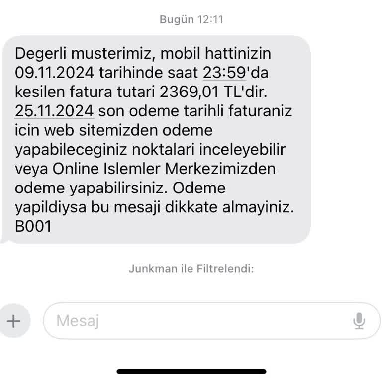 Yanlış Bilgilendirme Ve Yüksek Fatura Şoku