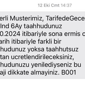 Taahhüt Bitmeden Yüksek Faturalandırma Şoku