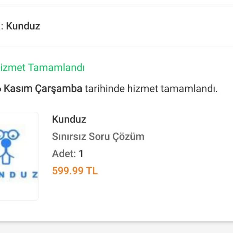 Trendyol'dan Alınan Hizmetin Teslim Edilmemesi Ve İletişim Sorunları