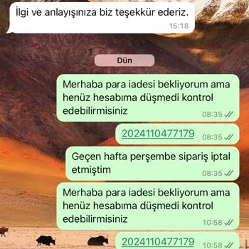 Koşu Bandı Siparişimde Para İadesi Sorunu