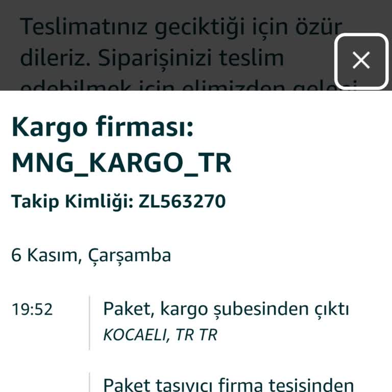 Amazon'dan Aldığım Ürün Kayıp Ve Müşteri Hizmetleri Yetersiz