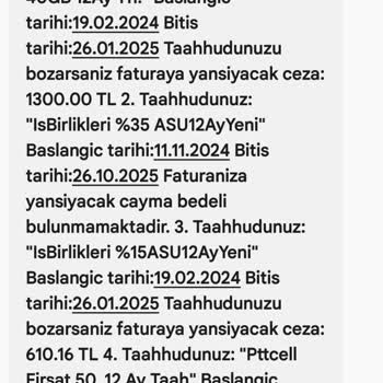 Pttcell Taahhüt Ve Fatura Sorunlarıyla Karşı Karşıya