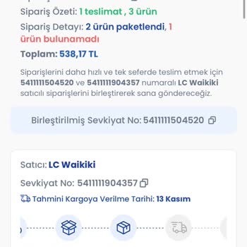 İptal Edilen Sipariş Ve Yüksek Fiyat Talebi
