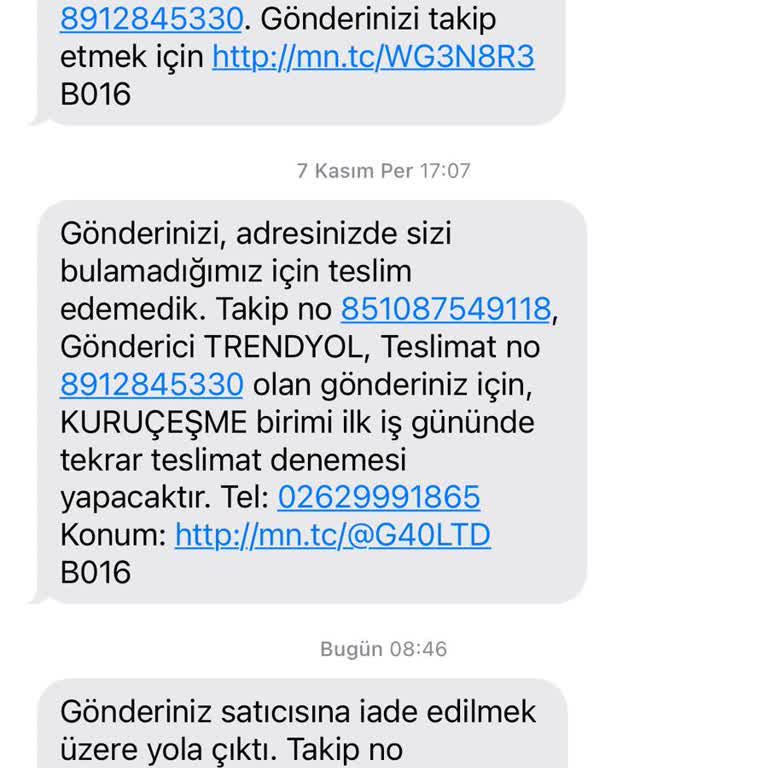 Teslim Edilmeyen Kargo Ve Yanlış Adres Bilgisi Sorunu