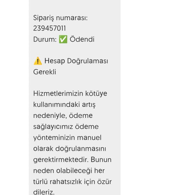 Letgo'dan Gelen Şüpheli Mesaj