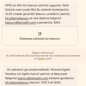 Yanıltıcı İş Başvurusu Ve Kişisel Bilgilerin Korunması Talebi