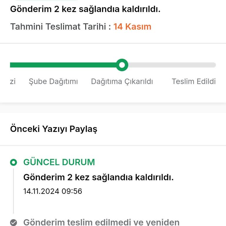 Teslim Edilemeyen Kargo Ve Yanıltıcı Bilgilendirme