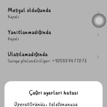 Telefon Yönlendirme Sorunu Ve Operatör Desteği Eksikliği