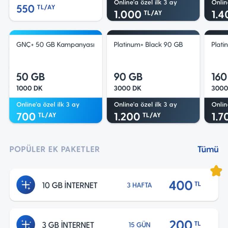 Uzun Süreli Müşteriye Uygun Fiyatlı Paket Sunulmaması