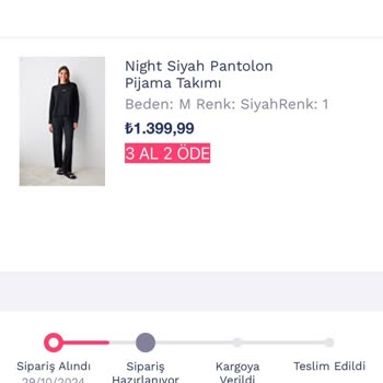 Penti Siparişinde Büyük Gecikme Ve Yetersiz Müşteri Hizmetleri