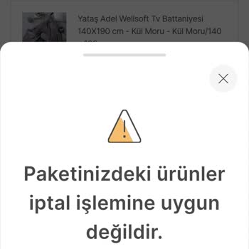 Yanlış Ürün Seçimi Ve İptal Sorunu