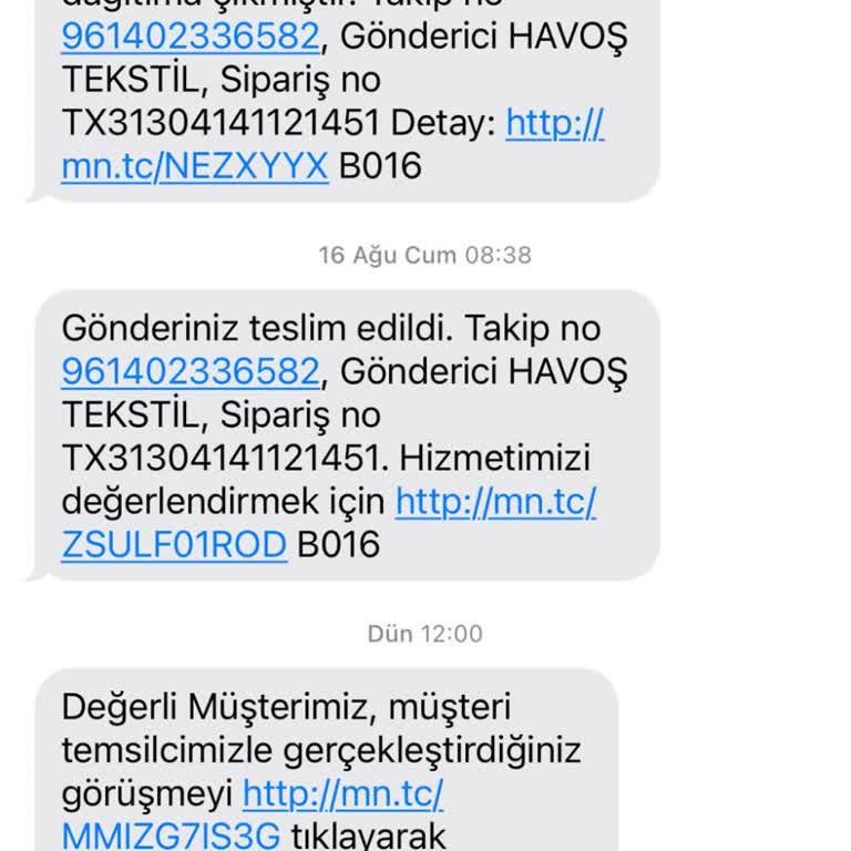 Çetinkaya Kaybolan Kargo Şikayeti