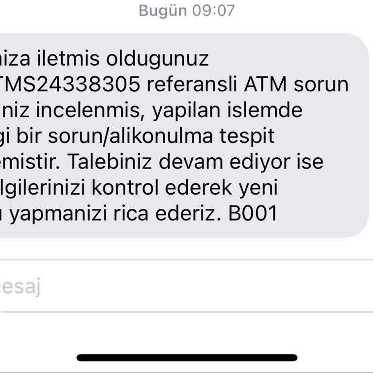ATM'de Sıkışan Para Ve Bankalar Arası İletişimsizlik