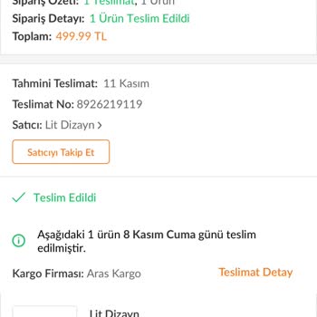 Kırık Lambader Ve İade Çilesi: Trendyol Ve Aras Kargo İle Mağduriyet