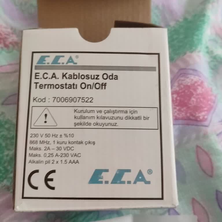 ECA Termostat Sorunu: Çalışan Cihazı Çöpe Atmamı İstiyorlar