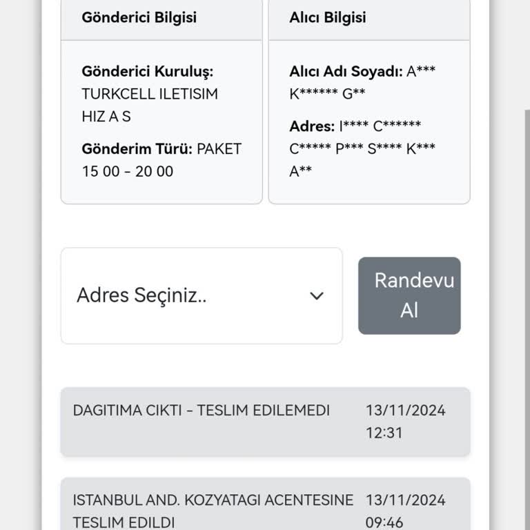 Teslim Edilemeyen Gönderi Ve Kötü Müşteri Hizmetleri