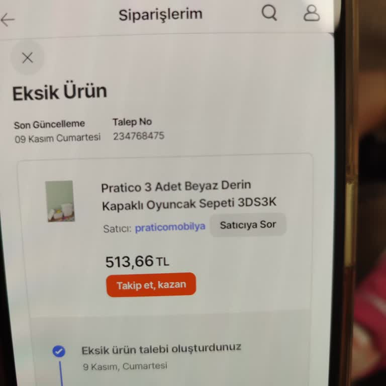 Eksik Ve Kapaksız Sipariş Sorunu