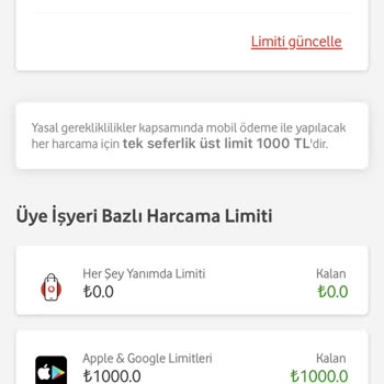 Mobil Tarifemde Sürekli Limit Düşüşü