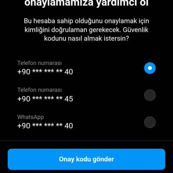 Instagram Hesabına Erişim Sorunu