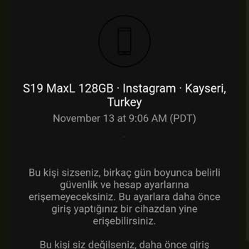 Instagram Hesabına Erişim Sorunu