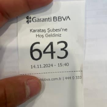 Garanti Şubesi'nde Düzensiz Sıra Numarası Sorunu