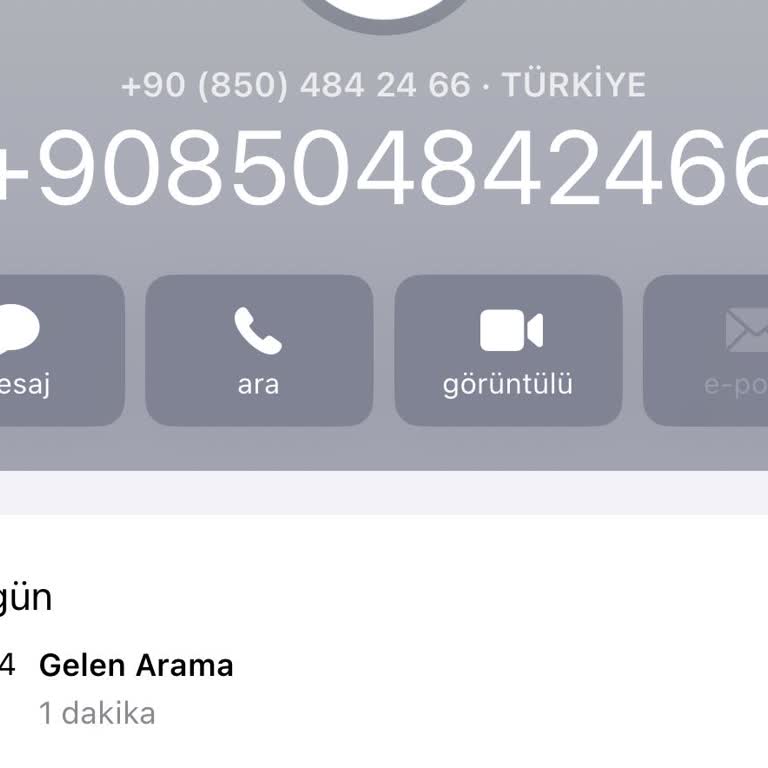 Şüpheli Arama İle Kişisel Bilgilerimin Güvenliği Tehlikede