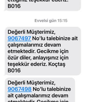 Koçtaş'tan Alınan Mobilya Teslim Edilmiyor