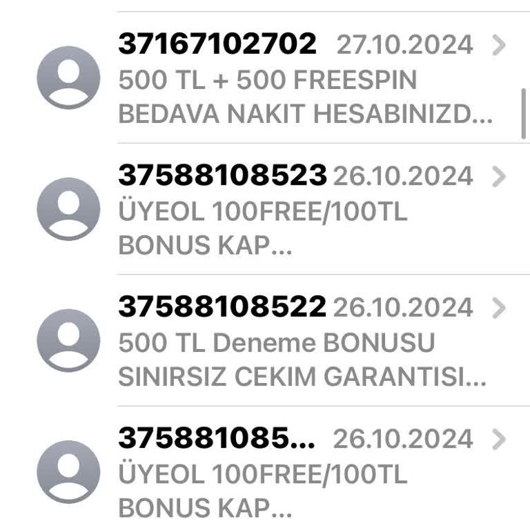 Vodafone'dan Gelen Bahis Mesajları Sorunu