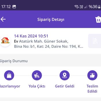 Getir Büyük Siparişim Teslim Edilmedi Ve İade Sorunu Yaşıyorum